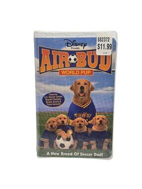Air Bud World Pup VHS Disney Sealed Soccer Puppies Family Movie SEALED NOS